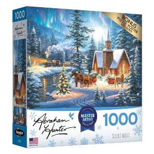 RoseArt Abraham Hunter Silent Night Jigsaw Puzzle - 1000pc - 1 of 4
