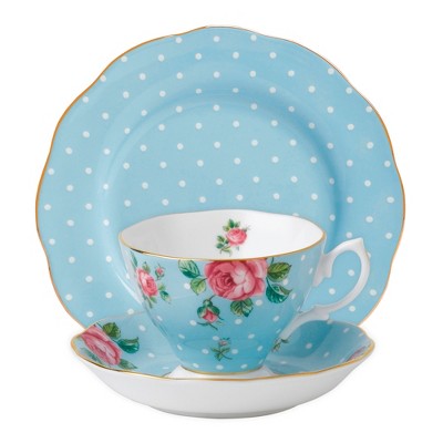 Polka Blue 3 Piece Set