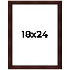 PosterPalooza | Distressed Brown Picture Frame - UV Acrylic, Foam Board Backing, Hanging Hardware - 2 of 4