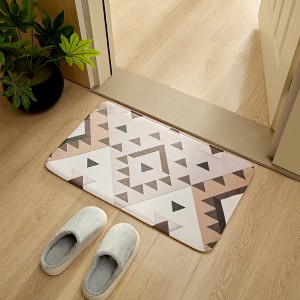 VECELO Front Door Mat Welcome Mat, Absorbent Muddy Kitchen Rugs, Non-Slip Rubber Backing Doormat - 1 of 4