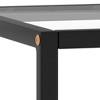 vidaXL Coffee Table Black Tempered Glass 15.7 x 15.7 x 19.7 in Modern - 4 of 4