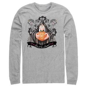 Men's Snow White and the Seven Dwarves Evil Queen Pumpkin Long Sleeve Shirt - 1 of 4