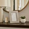 Modern Picture Frame with Diamond Border Pattern - Decorative Photo Frame Perfect for Entryway, Lving Room Decor, and Home Decor - 2 of 4
