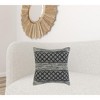 20" Beige And Gray Cotton Geometric Throw Pillow - 2 of 4