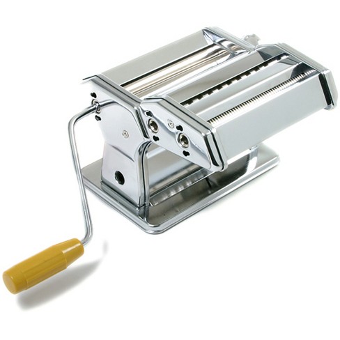 Choice Prep Electric Stainless Steel Hybrid Pasta Machine with 2-Speed  Motor - 120V