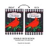 Evergreen Merry Christmas Cardinal Garden Applique Flag - 2 of 4