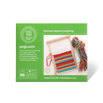 Friendly Loom Discover Weaving With Pegloom: Diy Craft Kit For Kids 10 