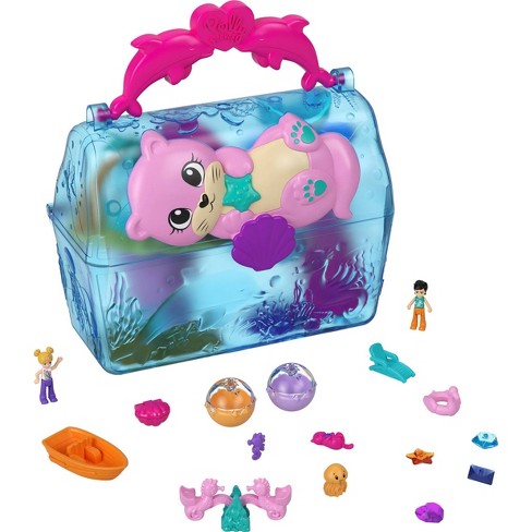 Polly Pocket Sparkle Cove Adventure Island Treasure Chest Playset : Target