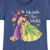 Girls' - Disney Princess - Tiana Snow White Rapunzel We Rule The World Fitted Short Sleeve Graphic T-Shirt - 2 of 4