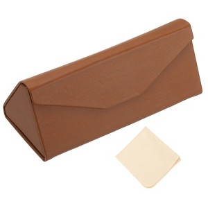 Unique Bargains Triangle Magnetic Foldable Glasses Case 1 Pc - 1 of 4