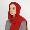 Anna-Kaci Womens Wool Blend Ribbed Knit Hat with Attached Scarf Warm and Convenient - 2 of 4