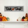 Northlight "Trick or Treat" Halloween Metal Wall Sign with Wood Frame - 27.5" - image 2 of 4