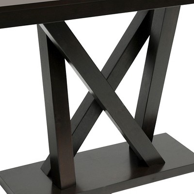 Everdon Dark Brown Modern Wood Console Table