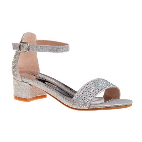 Badgley Mischka Formal Sandals Hig Heels - Silver , Size: 12 : Target