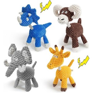 Dog Toys Set Sea Crinkle Plush Toy Rope Toys for Dogs Tug of War Toy & Oral Care Puppy Toys for Small Medium Large Dogs - 1 of 4