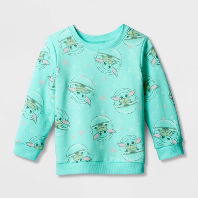 Toddler Girls' Star Wars Printed Pullover Sweatshirt - Green