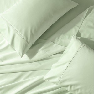 Egyptian Linens Split Cal-King Sheet Set - Percale Crispy Soft Sheet Set - 1 of 4