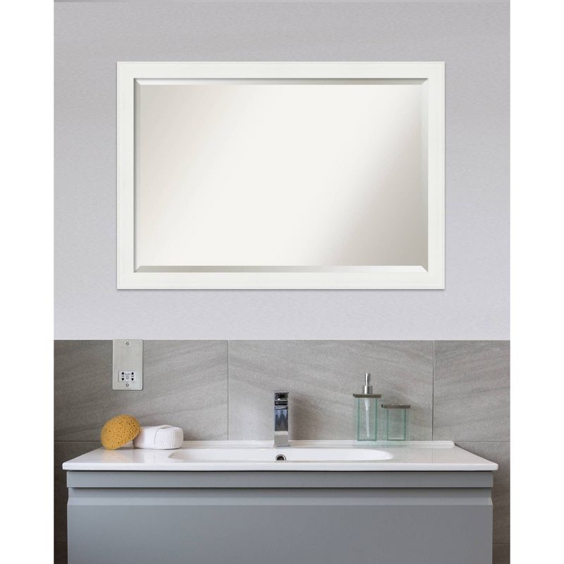Vanity White Framed Bathroom Vanity Wall Mirror - Amanti Art, 6 of 10