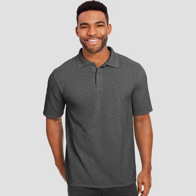 dark grey polo t shirt