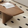 ChicFurnit Coffee Table Free Form Rustic Ash Wood Veneer for Small Living Room Spaces, Brown, 47.2"*23.6"*13.8" - 4 of 4