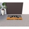 HomeRoots 18" X 30" Beige and Black Coir Animal Print Outdoor Door Mat - 2 of 4