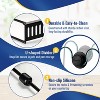 LunaLulinlk Pot Lid Organizer with 10 Adjustable Compartments, Expandable Metal Pots and Pans Organizer for Kitchen,Black - 2 of 4