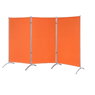 Proman Products Galaxy Indoor Room Divider (3-Panels), 102" W x 23" D x 71" H, Orange