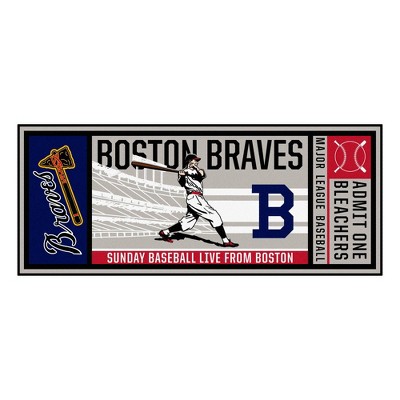 MLB Atlanta Braves 1946 30"x72" Retro Ticket Runner Mat