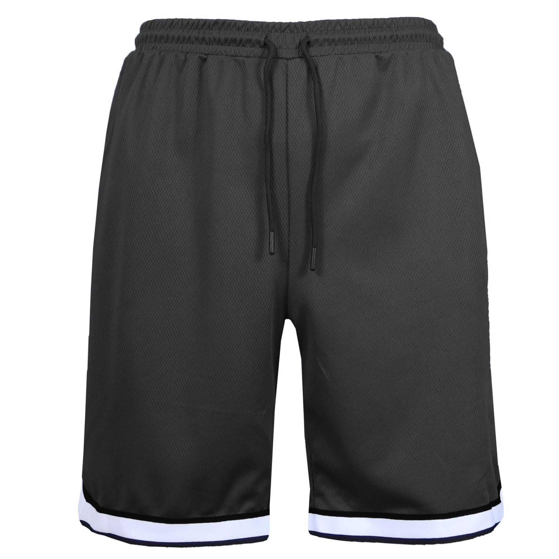 Jump Start Men's Premium Active Moisture Wicking Workout  Mesh Shorts With Trim