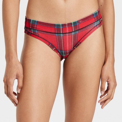 Women's Cotton Stretch Bikini Underwear - Auden™ Red XL