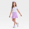 Girls' Ruffle Denim Skirt - Cat & Jack™ Light Wash - 3 of 3