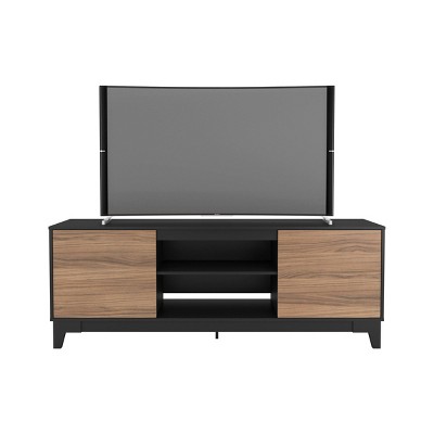 Rhapsody TV Stand for TVs up to 72" Black/Cinnamon - Nexera