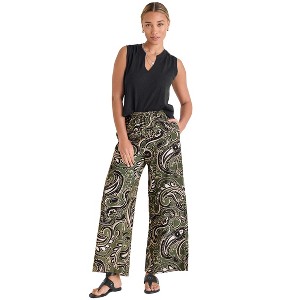 VENUS Womens Linen Wide Leg Pant - 1 of 4
