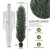 NAYSAYE Planter 180cm Detachable Artificial Green Pine and Cypress Tall Simulation Plant for Indoor Outdoor Garden, Green, 8.7"*8.7"*71" - 2 of 4