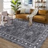Washable Living Room Bedroom Bordered Geometric Area Rugs Indoor Contemporary Floor Carpet for Home Office - 3 of 4