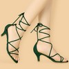 Allegra K Women's Strappy Kitten Heel Lace-Up Sandals - 2 of 4