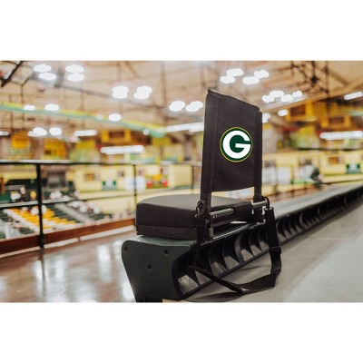 Black Waterproof Polyester Stadium Seat with Back Support