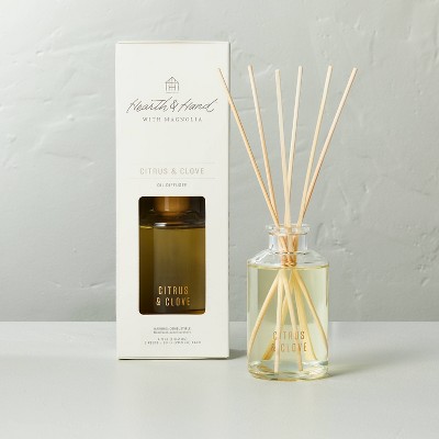 4 fl oz Citrus & Clove Seasonal Oil Diffuser - Hearth & Hand™ with Magnolia