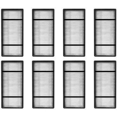 Nispira True HEPA Replacement Filter H for Honeywell HRF-H2 Fits Air Purifier Model HPA050, HPA150, HPA060, HPA160, HHT055, HHT155, 8 Packs