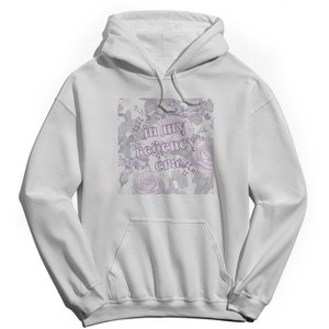 Rerun Island Women's In My Regency Era Square Long Sleeve Oversized Graphic Cotton Sweatshirt Hoodie - 1 of 3