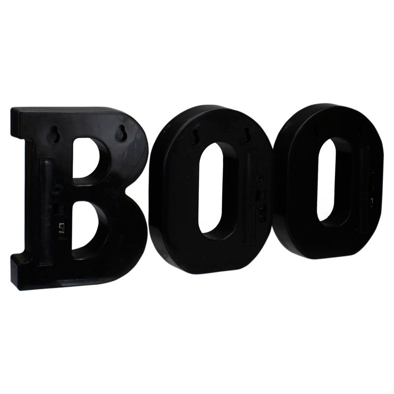 Northlight 6.5" LED Lighted "BOO" Halloween Marquee Sign, 5 of 6