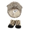 Hudson Baby Infant Girl Turban and Socks Set, Red Rose Leopard, One Size - 4 of 4