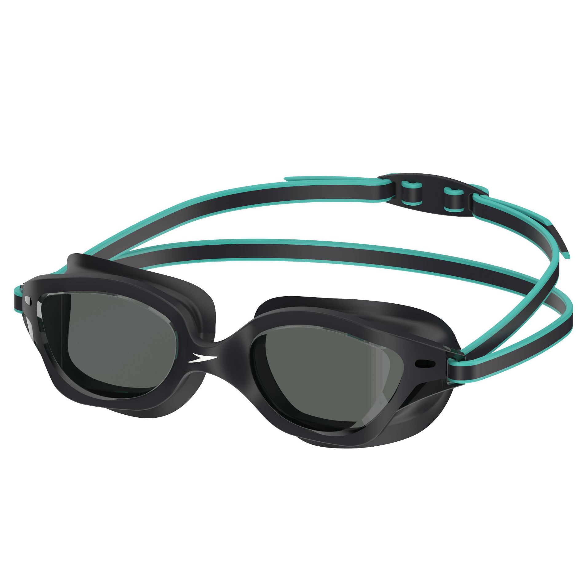 Speedo Adult Seaside Swim Goggles - Black/Gray: Latex-Free, Anti-Fog, Flexible Design