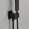 SEVOBAL Shower Faucets, Handheld Shower Head with Hose and Adjustable Bracket for Modern Bathroom Upgrade, Black, 11"*6.5"*3" - 4 of 4