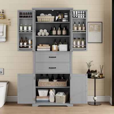 APRILSOUL 72.50"Storage Cabinet with Multi-Functional Storage Space for Kitchen/Bathroom/Dining Room
