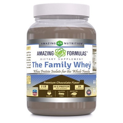 Amazing Formulas The Family Whey Protein Isolate Chocolate Flavor 2 Lbs ...