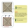 NicBex Bar Stools Set of 2,Handwoven Paper Rope Counter Stools,Kitchen Island Stools with Footrest,Bar Stools with Backrest for Dining Room - 4 of 4