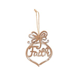 Gallerie II MDF Disc W/Faith Ornament - 1 of 4