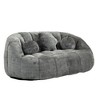 Grungis Bean Bag Sofa,High Back Beanbag Chair with Pillows,Oversized Lounge Sofa for Couples,Comfy Couch for Living Room Bedroom - 4 of 4