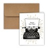 Paper Frenzy Happy New Year Typewriter Christmas Cards and Envelopes - 25 pack - 3 of 3